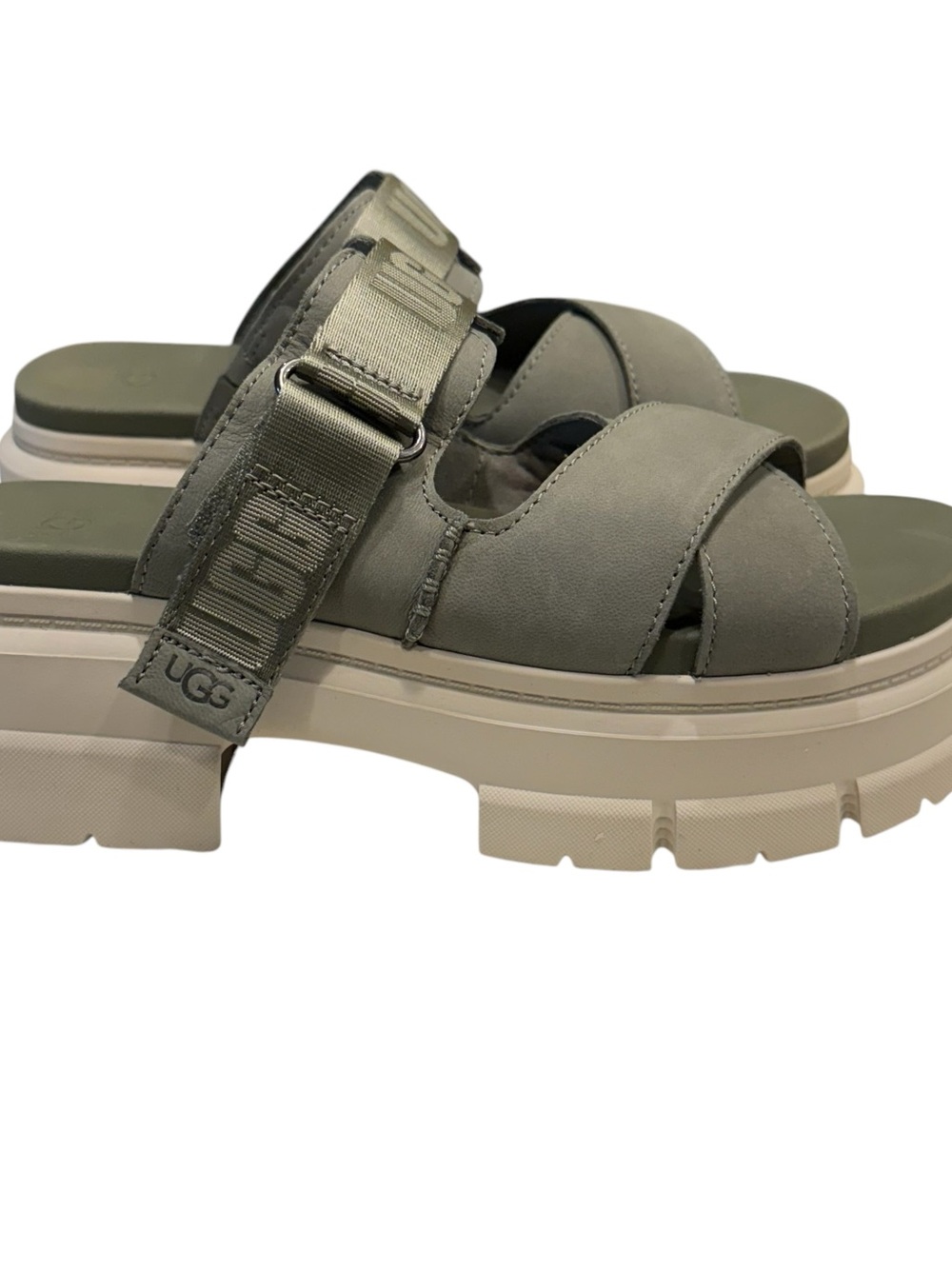 UGG Ashton women’s sandals in Moss Green. NIB - Picture 12 of 12